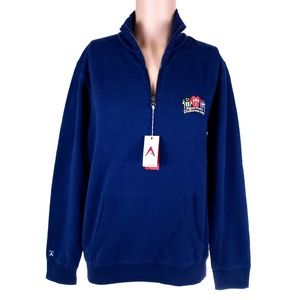 Antigua Men Sweater 1/4 Zip Long Sleeves Size M - NWT